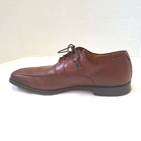 Magnanni Mens Leather Apron Toe Derby Lace Up Shoes Size 11