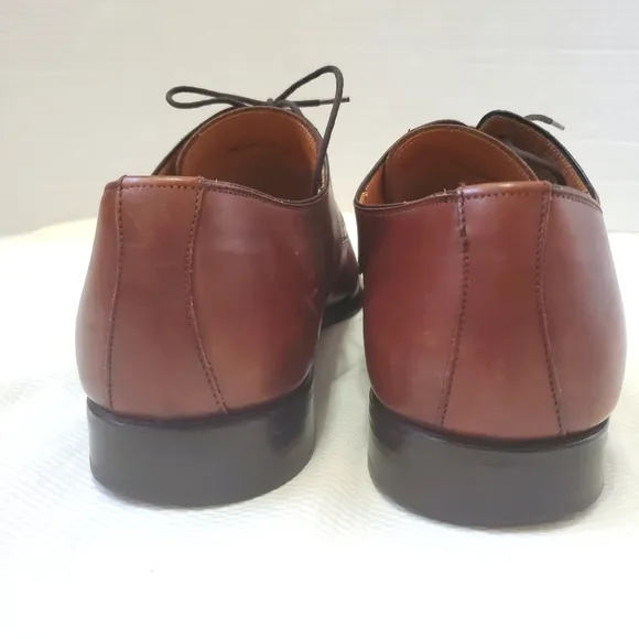 Magnanni Mens Leather Apron Toe Derby Lace Up Shoes Size 11