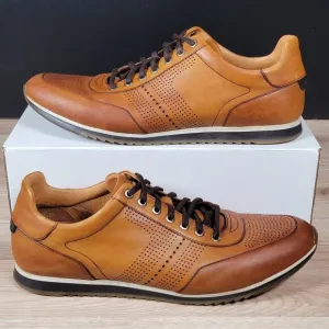 Magnanni Pueblo Shoes Mens Size 15 M Brown Round Toe Leather Sneakers