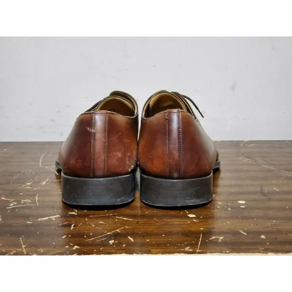 Magnanni Romelo Cognac Men's‎ Size 11 M Lace Up Apron Toe Derby Shoes 13723