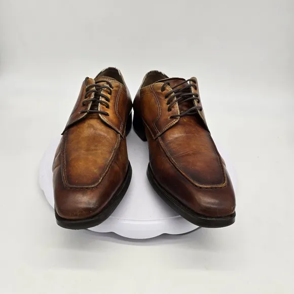 Magnanni Shoe Men's 8.5M Alva Diversa Leather Moc Toe Bluchers Oxford Derby