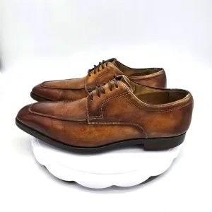 Magnanni Shoe Men's 8.5M Alva Diversa Leather Moc Toe Bluchers Oxford Derby