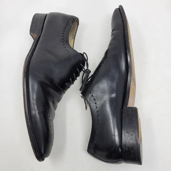 Magnanni Shoes Mens 12 Dress Oxford Derby Brogue Loafer Lace Up Medallion Toe
