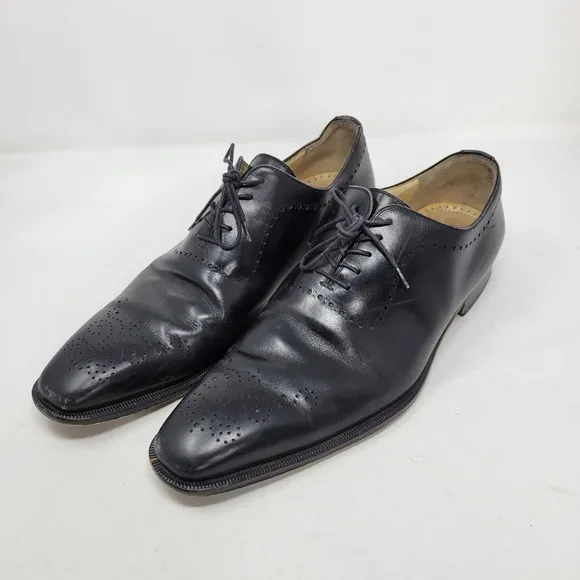 Magnanni Shoes Mens 12 Dress Oxford Derby Brogue Loafer Lace Up Medallion Toe
