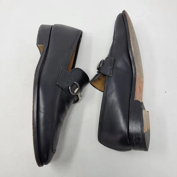 Magnanni Shoes Mens 9 Dress Oxford Derby Brogue Monk Loafer Slip On Black Adult