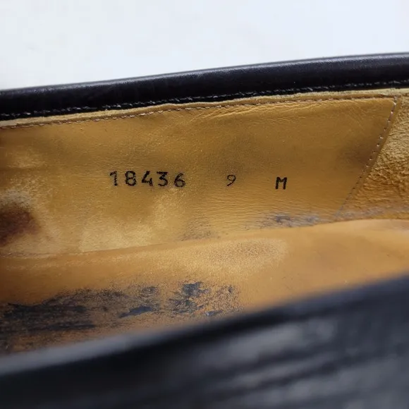 Magnanni Shoes Mens 9 Dress Oxford Derby Brogue Monk Loafer Slip On Black Adult