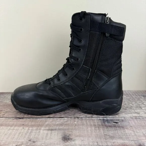 Magnum Boots Men's Size 11 Panther 8.0 Side Zip Soft Toe Tactical Combat READ