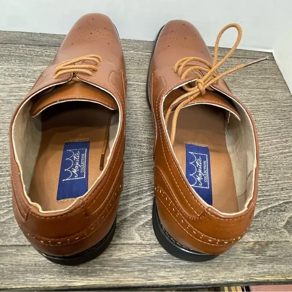 Majestic Collection Men's Brown Oxford  Dress Shoes size 10. NWOT. Leather.