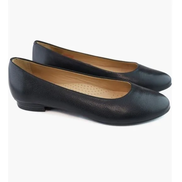 Marc Joseph New York Ferris Black Leather Flats Size 7.5 NWOB
