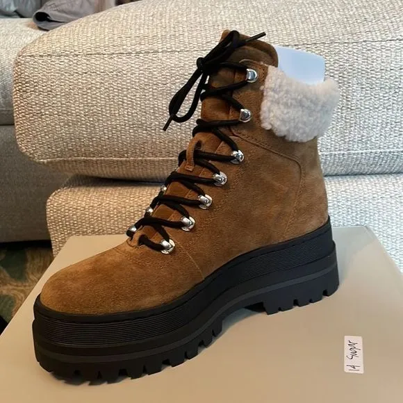 Marc Fisher Pierson Lug Sole Boot Size 7 NIB NWT Retail 239.00
