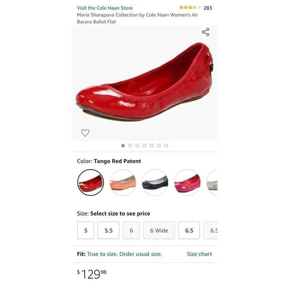 Maria Sharapova Cole Haan Air Bacara Ballet Flats