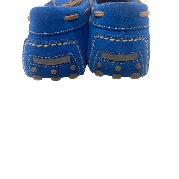MARTIN Dingman Women’s Blue Suede Loafers SZ 38 Or Sz 7