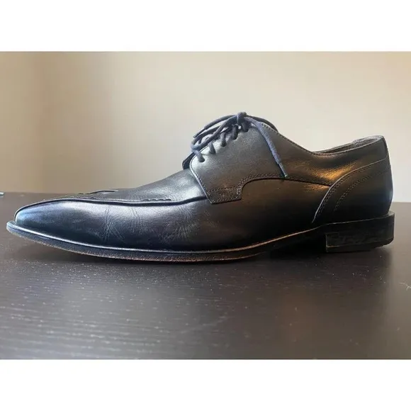 Medan By LLOYD Germany Men's Oxford Leather Black Dress Shoes Size 11.5 Designer