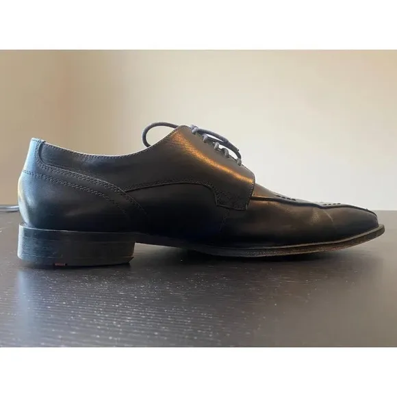 Medan By LLOYD Germany Men's Oxford Leather Black Dress Shoes Size 11.5 Designer