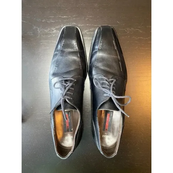 Medan By LLOYD Germany Men's Oxford Leather Black Dress Shoes Size 11.5 Designer