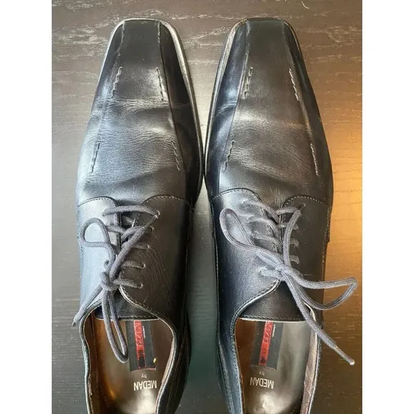 Medan By LLOYD Germany Men's Oxford Leather Black Dress Shoes Size 11.5 Designer