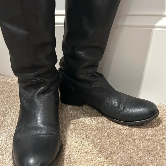 Melissa Frye Button Back Zip Boots size 7 B