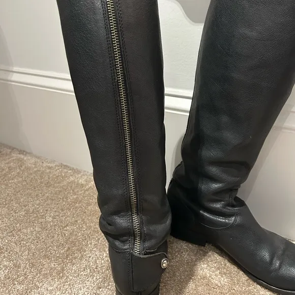 Melissa Frye Button Back Zip Boots size 7 B