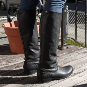 Melissa Frye Button Back Zip Boots size 7 B