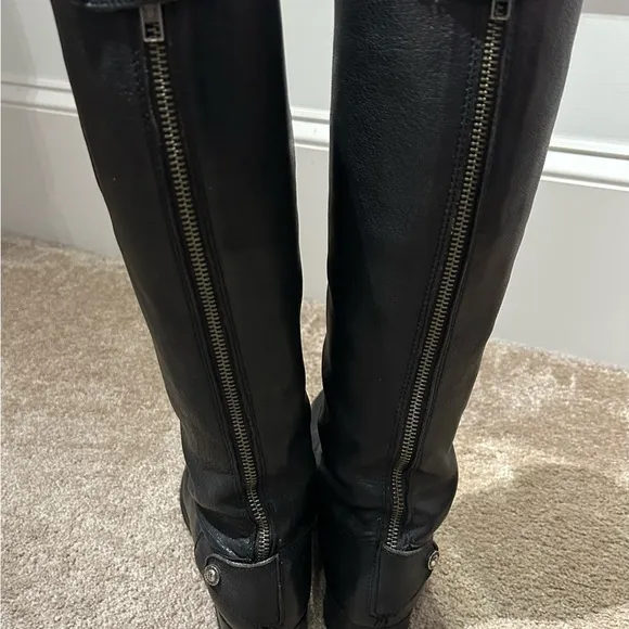 Melissa Frye Button Back Zip Boots size 7 B