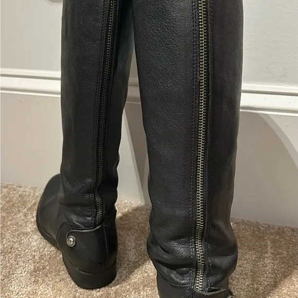 Melissa Frye Button Back Zip Boots size 7 B