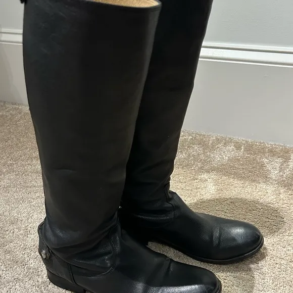 Melissa Frye Button Back Zip Boots size 7 B