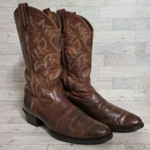 Men's Ariat Heritage Western Brown Leather Rodeo Cowboy Boots Size 12 D