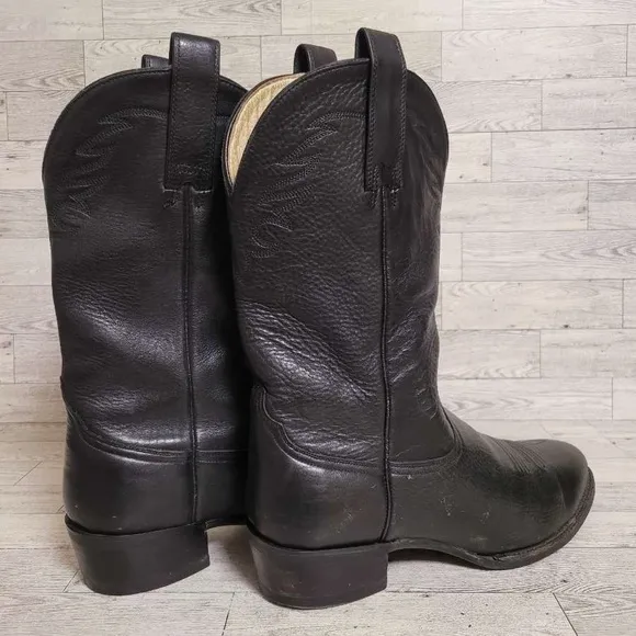Men's Ariat Sedona Western Black Leather Rodeo Cowboy Boots Size 9.5 D