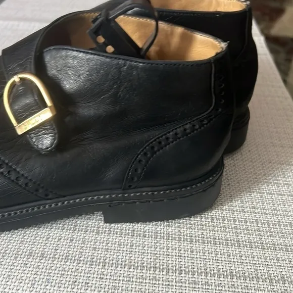 Men’s Bally ,gold buckle ,ankle boots size 7, men’s boots, soft leather