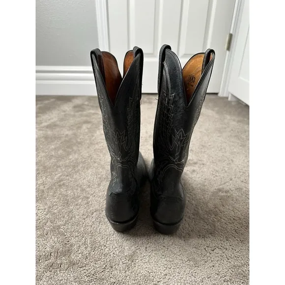 Mens Boots Luchesse 1883 Leather Western Cowboy N15604 Pull On, Size US‎ 8.5 D
