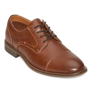 Men's JF J Ferrar Chatham Oxford Dress Shoes - Brown - 9 - NIB