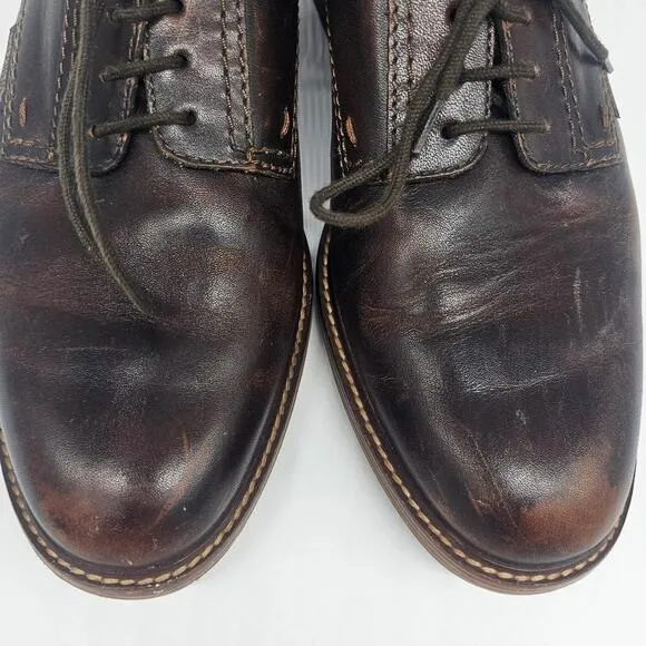 Men's Mephisto Waino Dark Brown Leather Derby Shoes