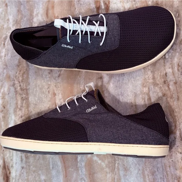 Men’s OluKai Nohea Moku no tie boat shoes- Size 11.5