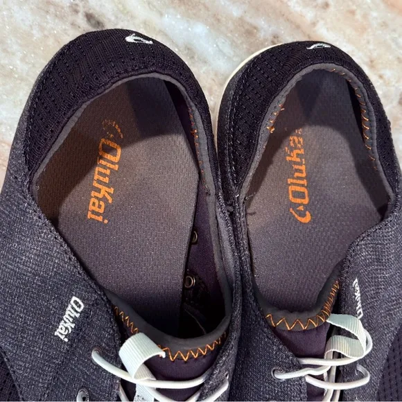 Men’s OluKai Nohea Moku no tie boat shoes- Size 11.5