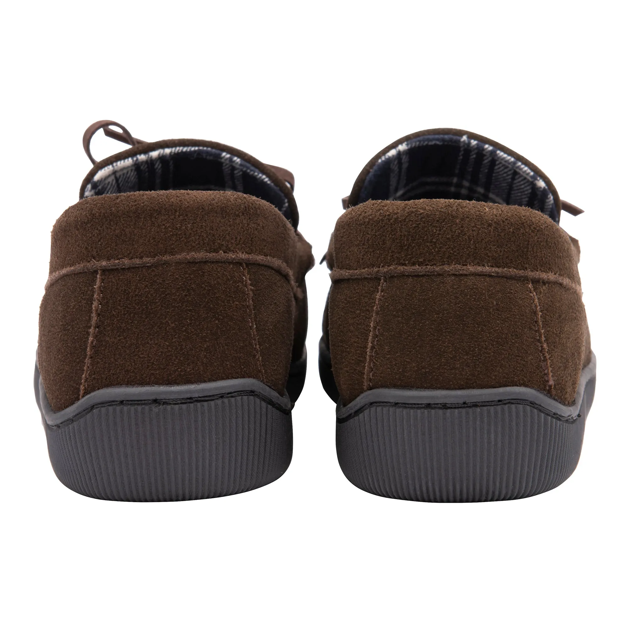 Mens Real Suede Leather Fleece Lined Slippers (6 Sizes)