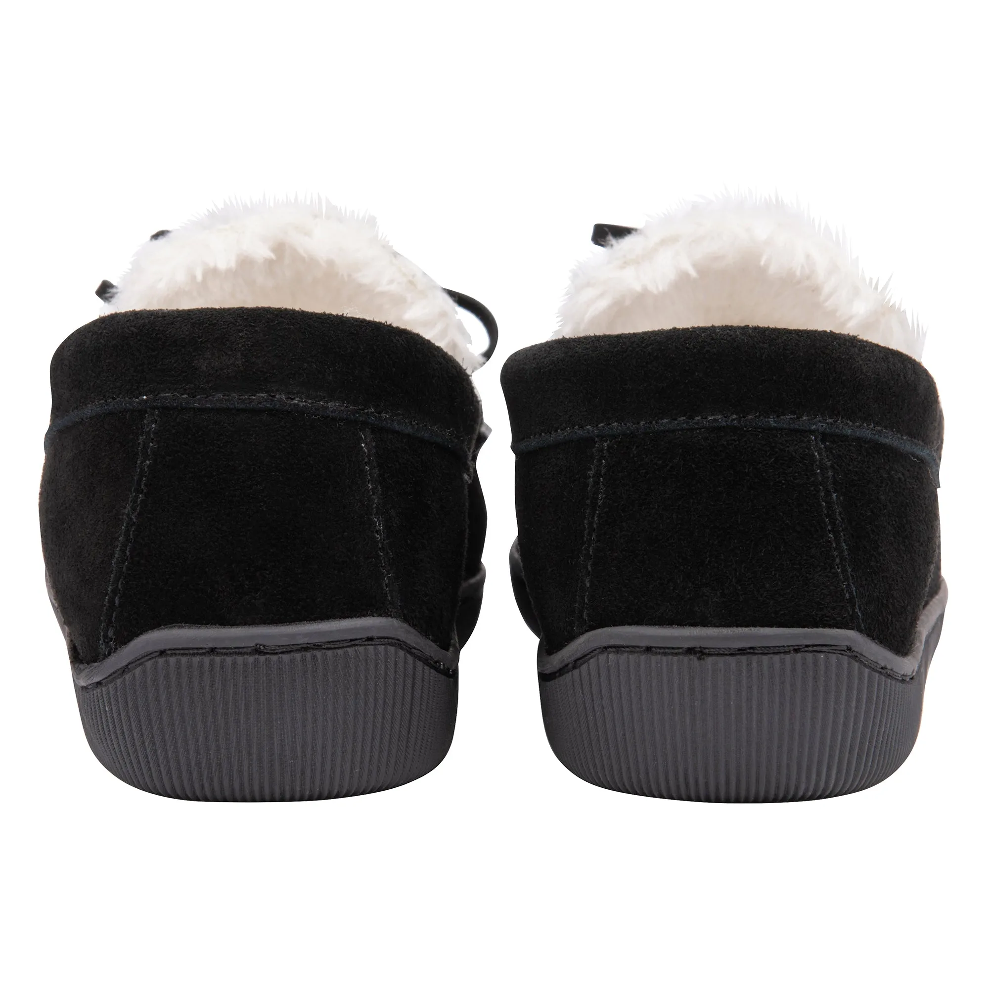 Mens Real Suede Leather Fleece Lined Slippers (6 Sizes)