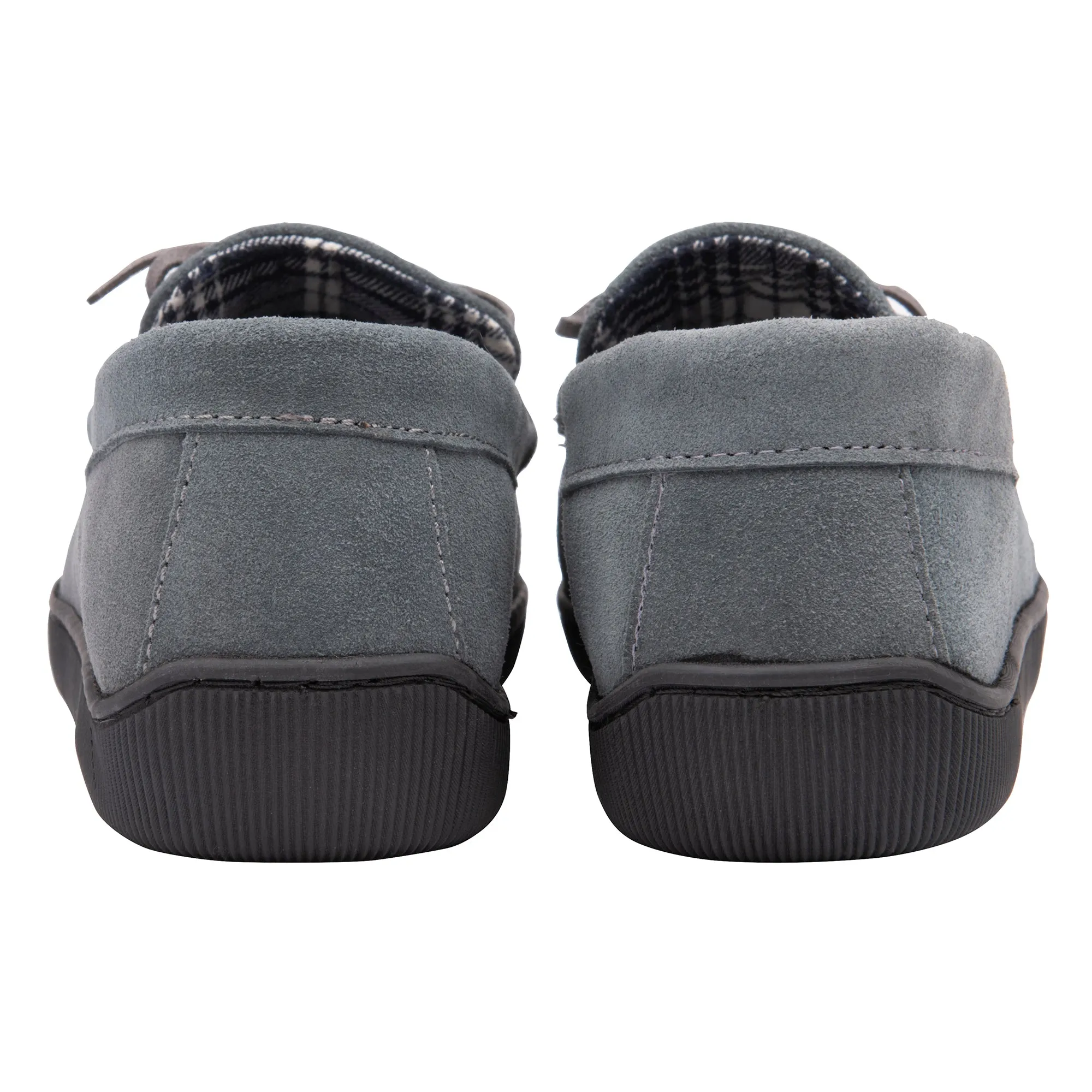 Mens Real Suede Leather Fleece Lined Slippers (6 Sizes)