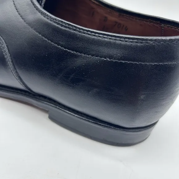Men's Shoes Derby ALLEN EDMONDS SAGAMORE Sz 11 D Black Leather