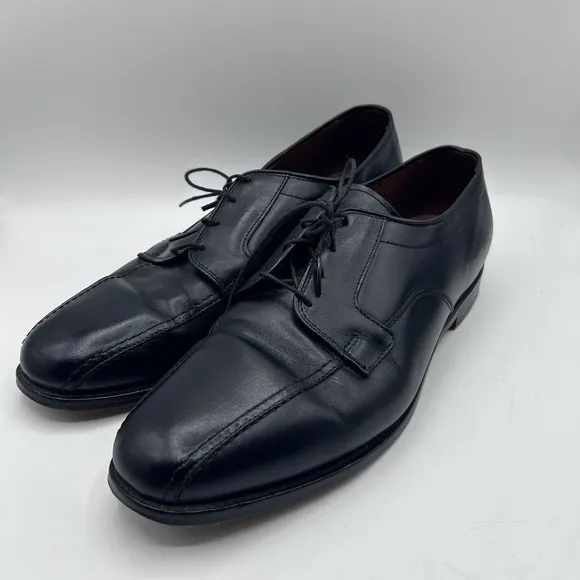 Men's Shoes Derby ALLEN EDMONDS SAGAMORE Sz 11 D Black Leather