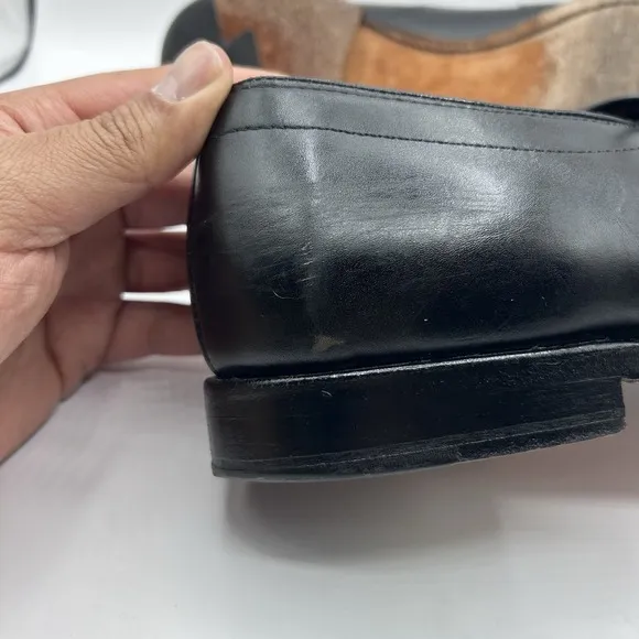 Men's Shoes Derby ALLEN EDMONDS SAGAMORE Sz 11 D Black Leather