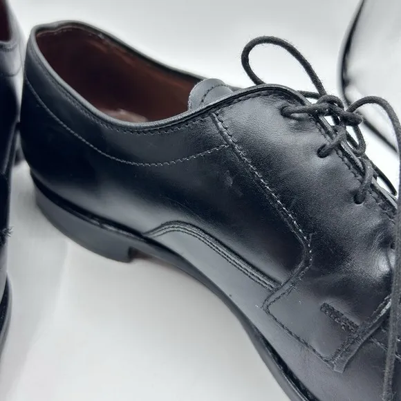 Men's Shoes Derby ALLEN EDMONDS SAGAMORE Sz 11 D Black Leather