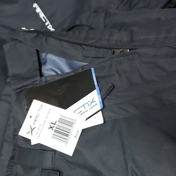 Men's Snowboard Ski Pants with Full Side Zip Size XL