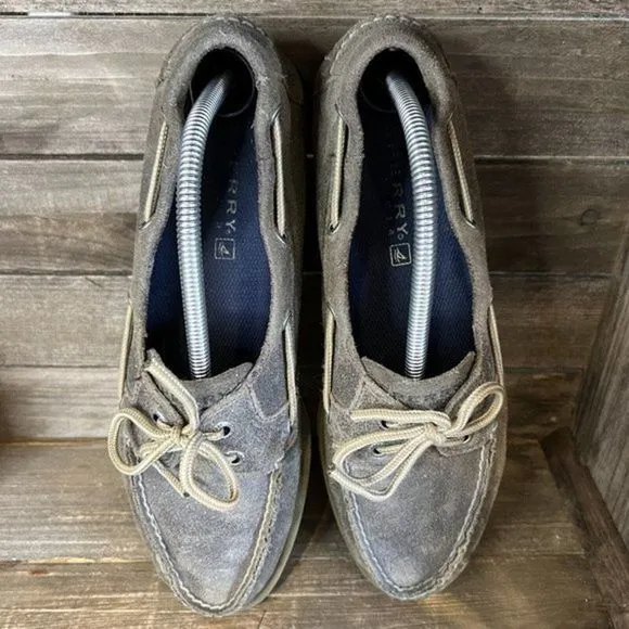 Mens Sperry Two-Eye Distressed Leather Deck Boat Slip-On Shoes‎ Loafers 10.5 M