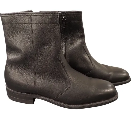 Mens sz 7.5D black leather boots