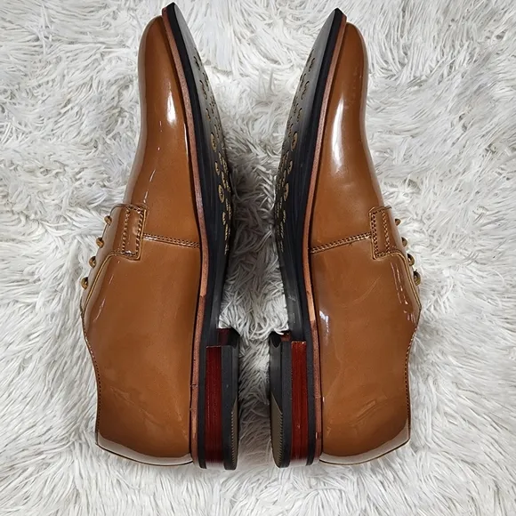 Men's Tan Derby Dress Shoes Size 8