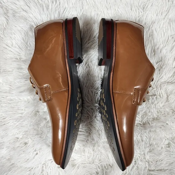 Men's Tan Derby Dress Shoes Size 9
