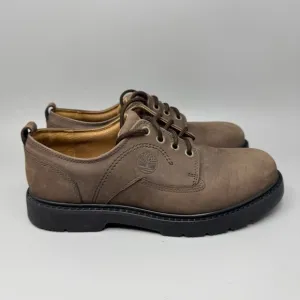 Mens Timberland Stormbuck Oxford Brown Leather Waterproof Shoes 95503 Size 9M