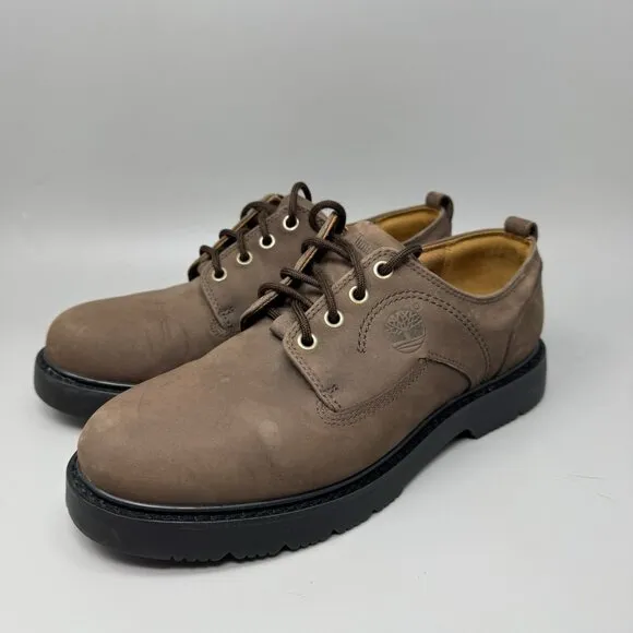 Mens Timberland Stormbuck Oxford Brown Leather Waterproof Shoes 95503 Size 9M
