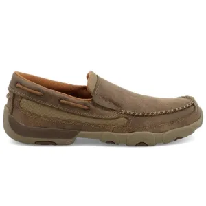Men's Twisted X Brown Leather Slip-On Shoes MDMS002 Size 11 1/2M