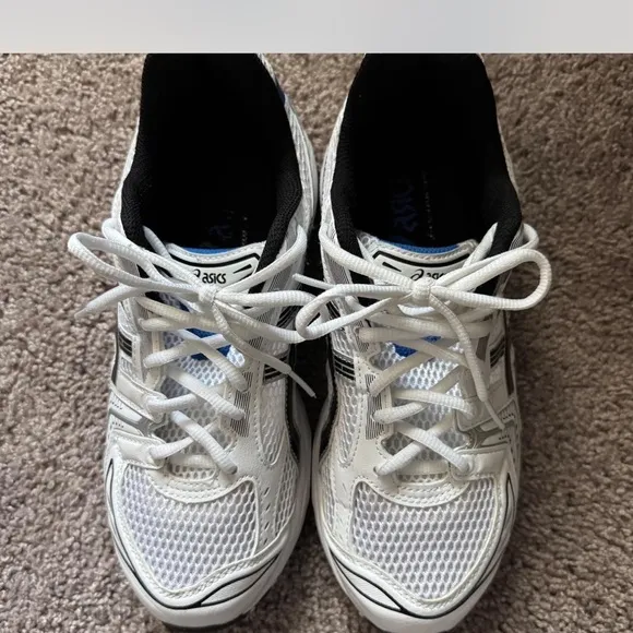 Men’s' White and Blue ASICS